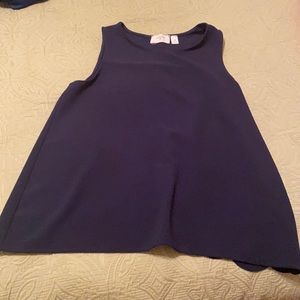 Everly navy dressy tank